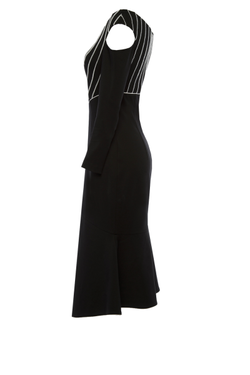 Платье с ассиметричным воланом 13-18FW