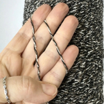 103189 - BLURING SPA; хлопок, меринос, п/а; 540м/100гр; col. 27, цвет: скрутка из трёх нитей белый, коричневый, чёрный; S502