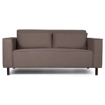Club диван-кровать прямой, велюр Frost chocolate
