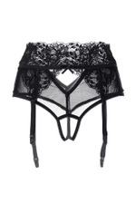 Эротические кружевные трусики-пояс c высокой посадкой Iveta (Размер: 46-48) (Цвет: белый)