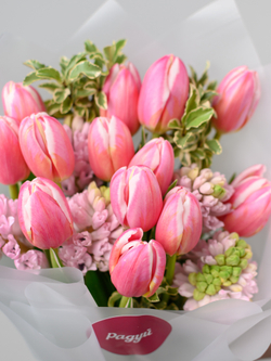 Дуо букет Гиацинты и Тюльпаны