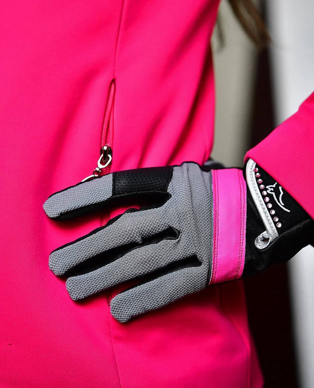 Перчатки Twin Soul Grey/Pink