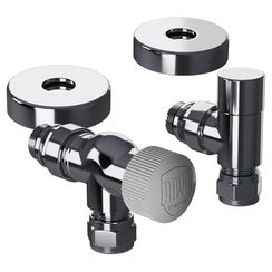 Набор термостатический осевой Royal Thermo Design Pro 15мм М30х1,5 (Хром)