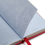 Smythson Блокнот The Boss Wafer Notebook in Panama, Scarlet Red (светло-зеленый)