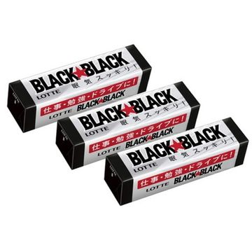 Жевательная резинка Lotte Black Black (9 пластинок), 13,5 г (Таиланд)