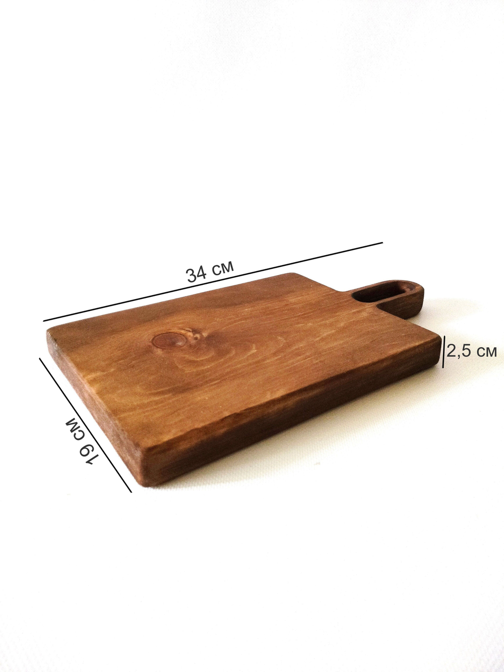 Набор досок разделочных из дерева сервировочных "Петля" 3 шт. с подставкой RDN54