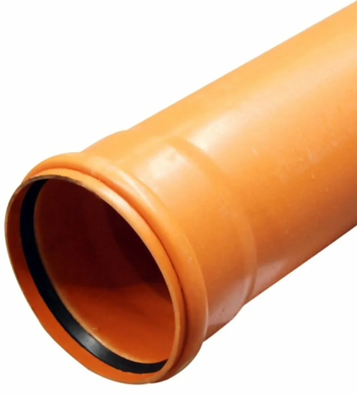 ПВХ Труба d110 L=0,5м (3,4) Кирпич. ПРЕМИУМ