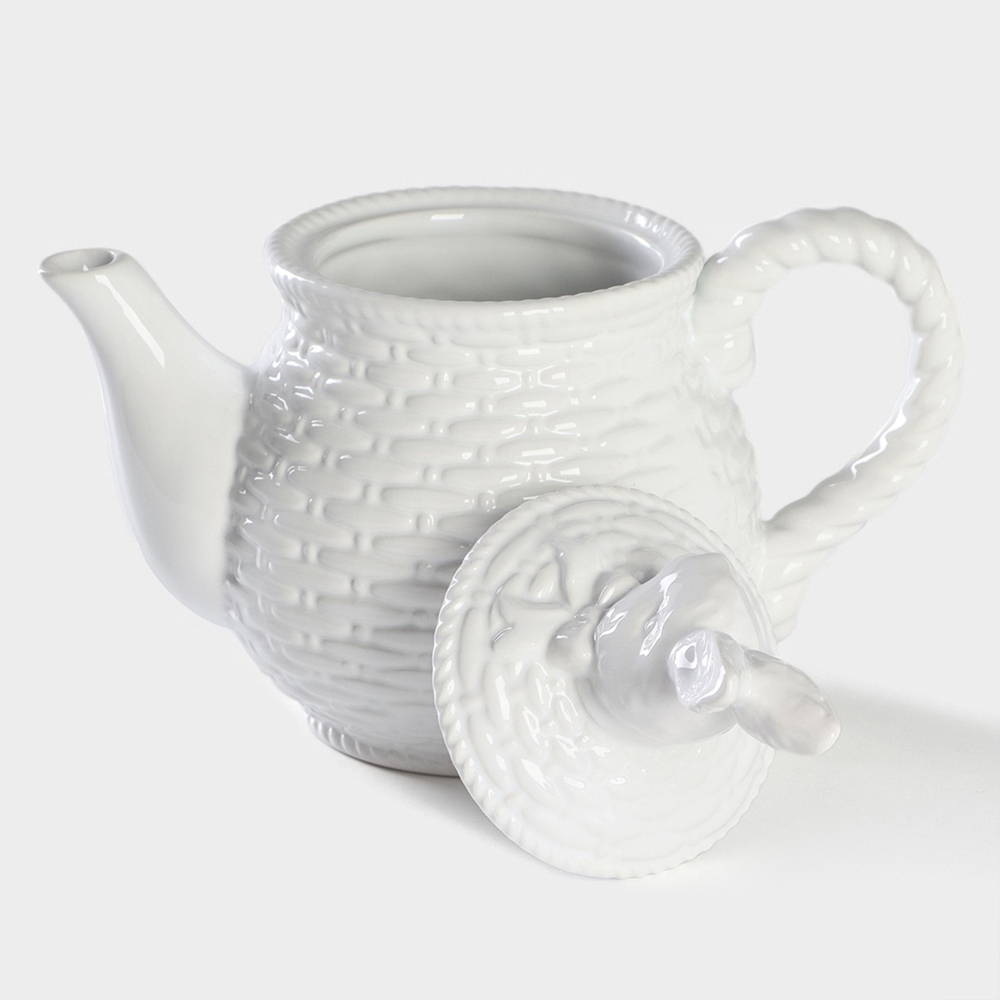 Заварочный чайник «Зайка», 800 мл, доломит, белый