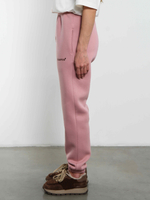 Брюки джоггеры женские розовая пудра с начесом