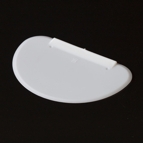 Пластмассовый твёрдый скребок - полусфера, 150*100 мм