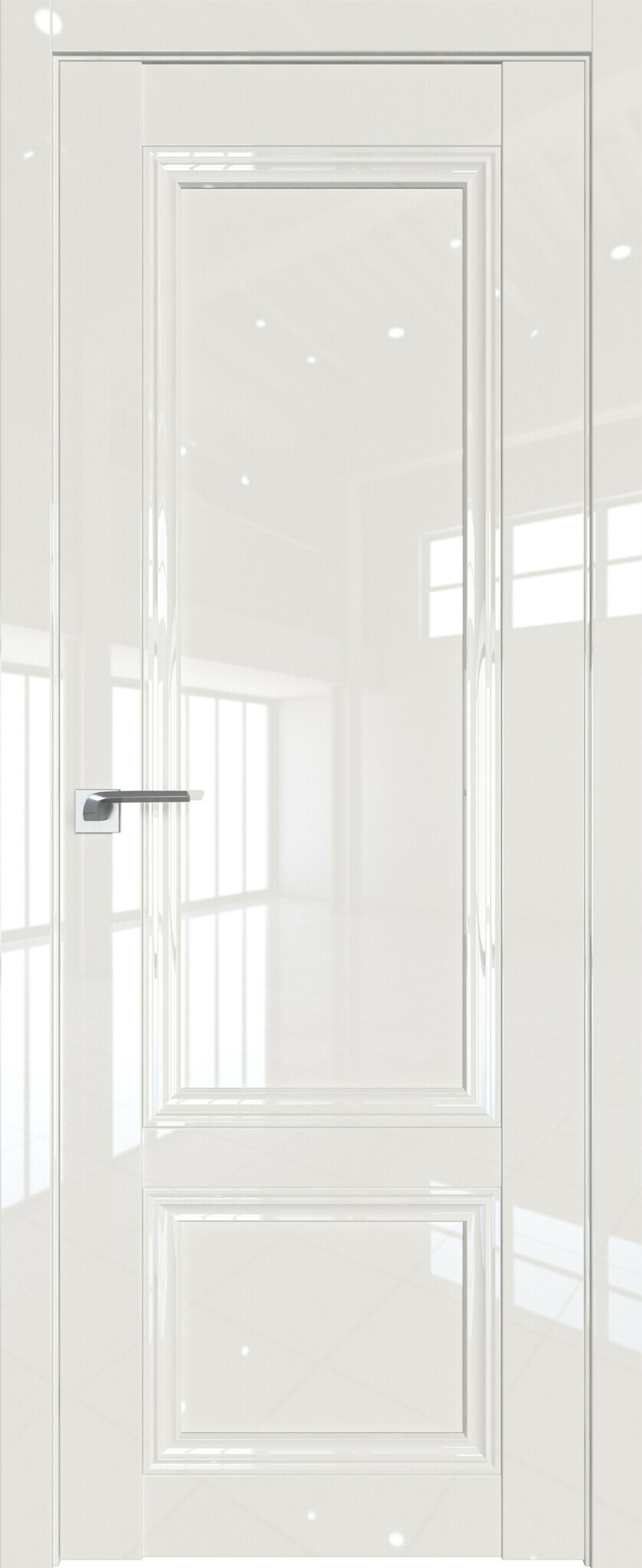 Дверь межкомнатная Профиль Дорс 2.102 L, цвет магнолия люкс, глянец, глухая