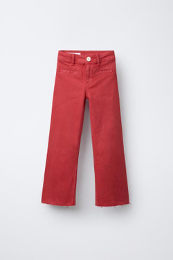 ZARA ДЖИНСЫ MARINE, МАЛИНОВЫЙ