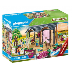 Playmobil - Уроки верховой езды с стойлами для лошадей 70995