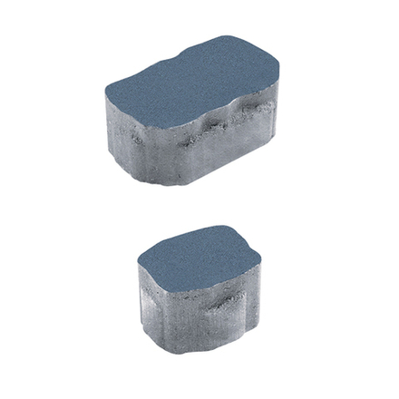 Тротуарная плитка Арена - Стандарт Синий, комплект из 2 видов плит