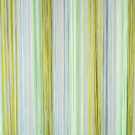 Нитяные шторы легкие радуга - серый, салатовый, оливковый. 300 х 280 см. Арт. 125