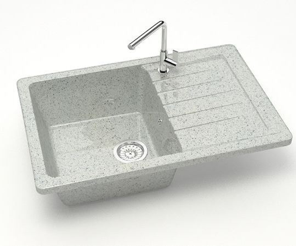 Кухонная мойка BERGG lab Z16 740х490 мм Светло-серый