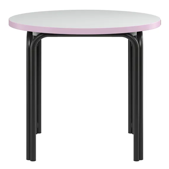 Столик кофейный ror, Ø50 см, черный/серый/розовый