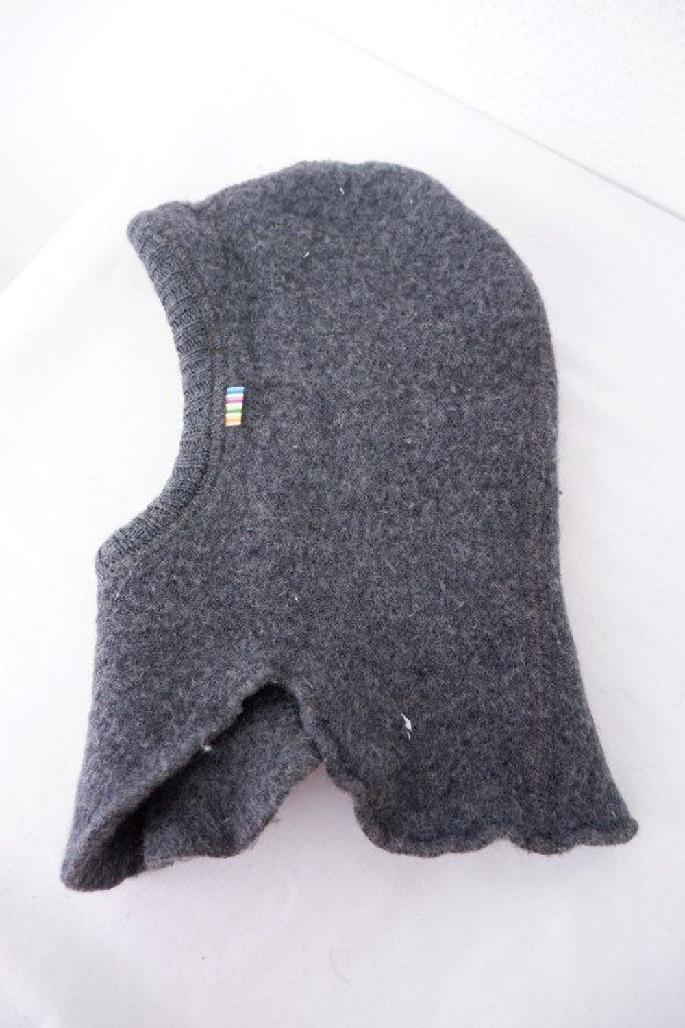 Шапка-шлем шерстяная на 9-12 месяцев