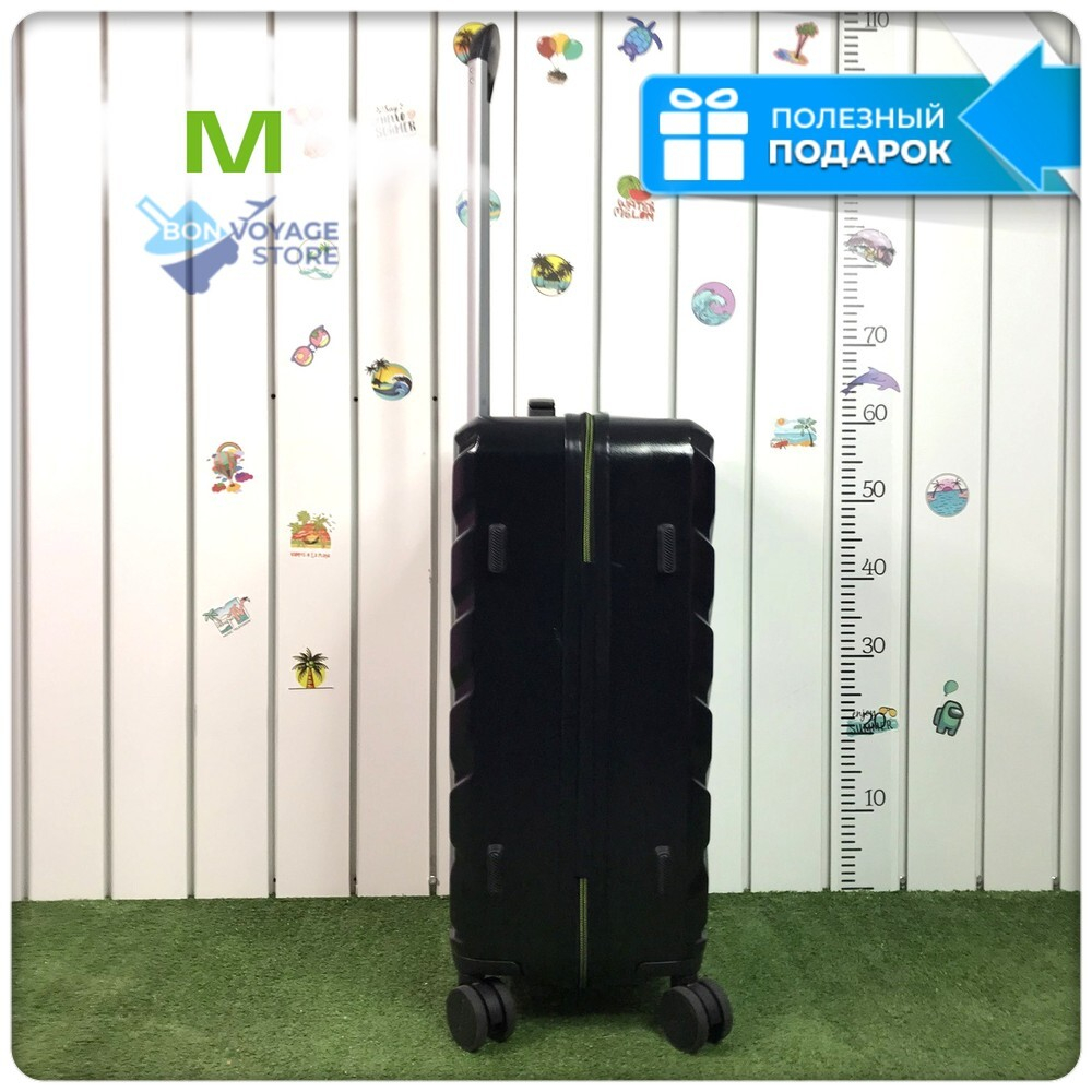 Средний чемодан Mironpan Model Y, Черный