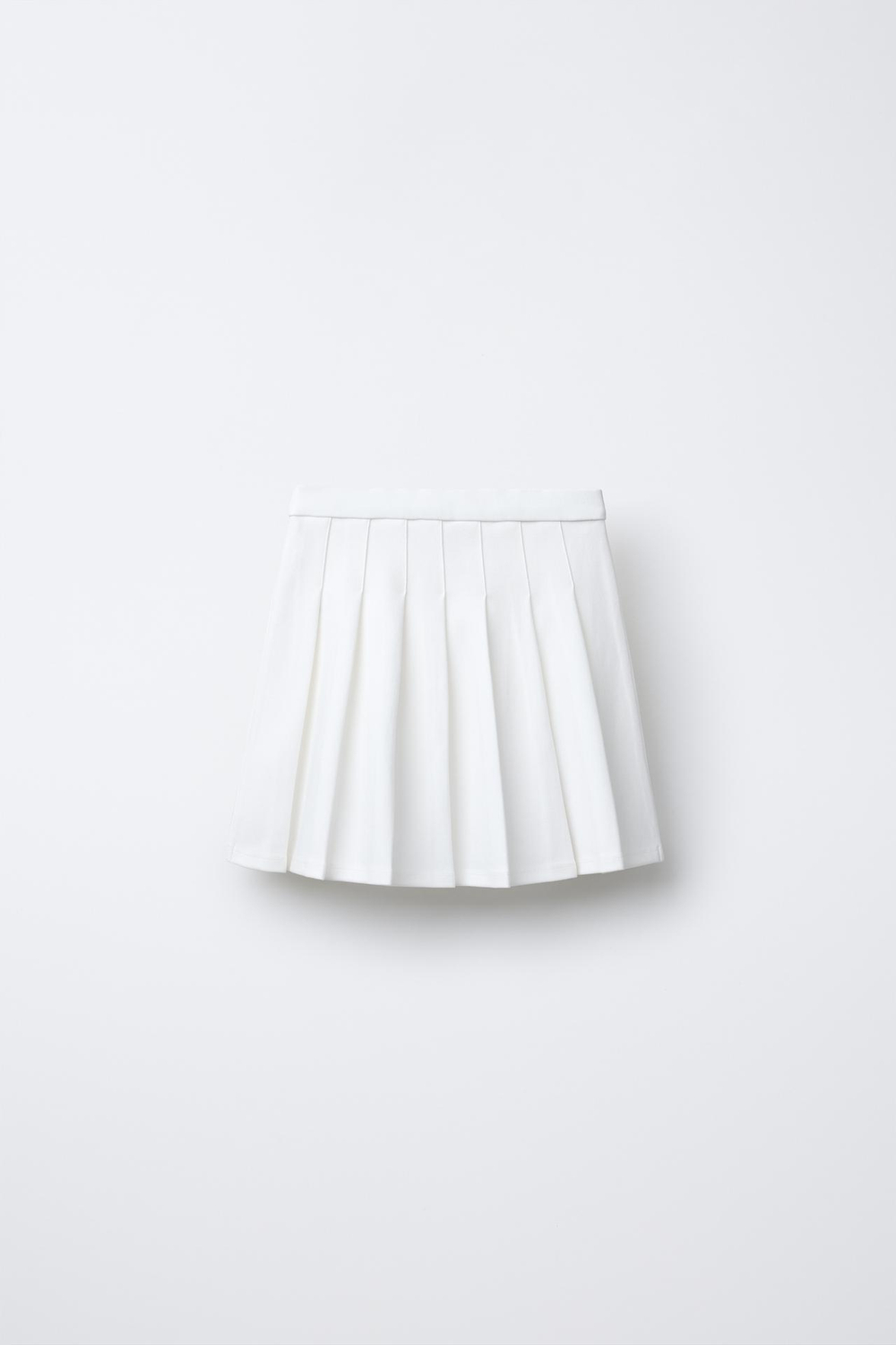 ZARA ЮБКА В СКЛАДКУ С ДЕТАЛЬЮ «СЕРДЦЕ», ЭКРЮ