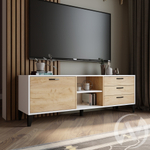 Тумба ТВ Парус-9 (белый/дуб крафт золотой)