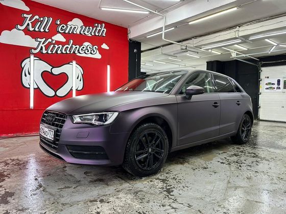 Пленка матовый сатин хамелеон фиолетовый черный Black to Purple Matte Carbins 8 погонных метров