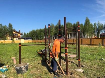 Установка площадки для Воркаута