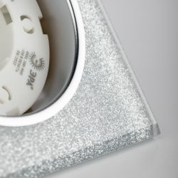 Встраиваемый светильник со светодиодной подсветкой ЭРА DK LD50 CH/SHSL GX53 хром серебро | Встраиваемые LED светильники