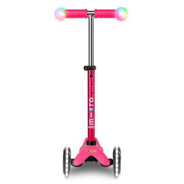 Самокат Mini Micro Deluxe Magic LED - розовый