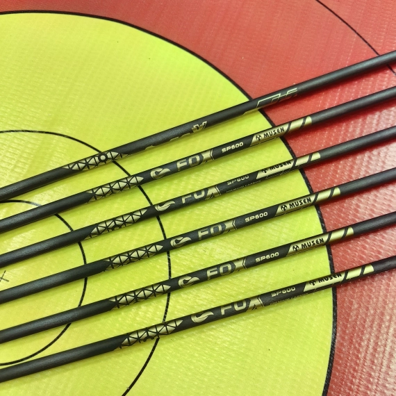 Стрелы MUSEN Archery Fox из чистого карбона SP600 4,2 мм 30 дюймов (9 шт.)