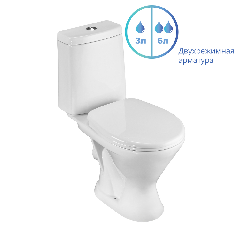 Унитаз-компакт Santeri Грация белый