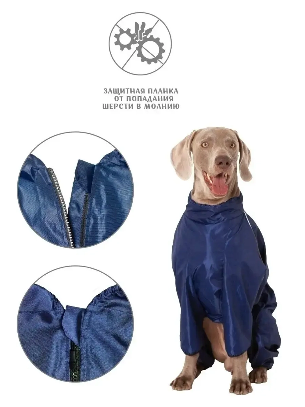 Дождевик для собак средних и крупных пород