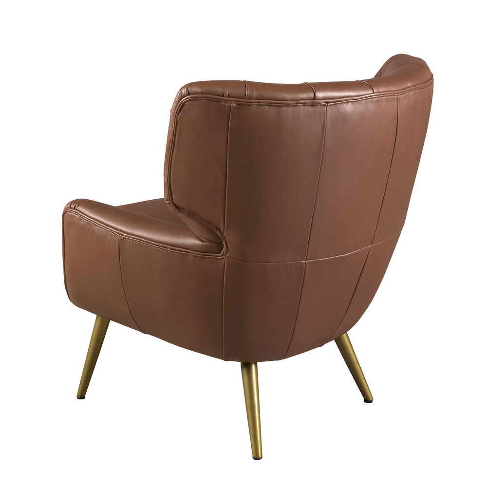 Кресло Angel Cerda Chester 5165 из темно-коричневой кожи