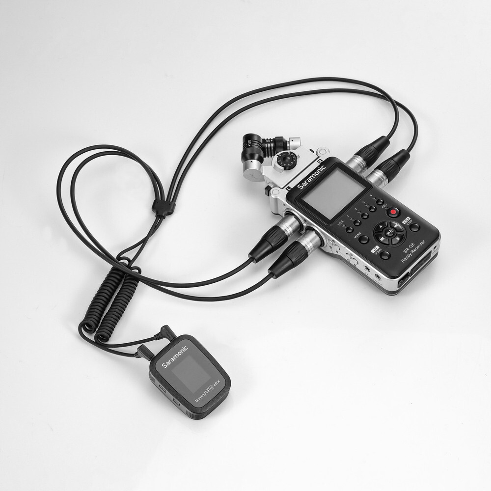 Кабель Saramonic SR-C2020 2x 3.5mm TRS Male to 4x XLR Splitter для двух радиосистем и Blink 500 Pro