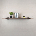 Настенные полки из натурального дерева в стиле Лофт