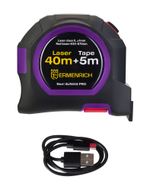 Рулетка с лазерным дальномером Ermenrich Reel SLR545 PRO, фиолетовый