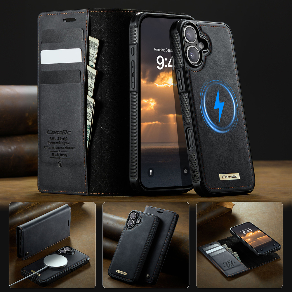 Чехол-кошелек CaseMe 2 in 1 MagSafe iPhone 16