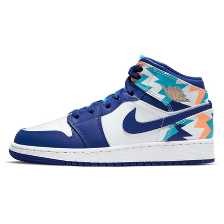Кроссовки Air Jordan 1 Mid GS Geometric Pint