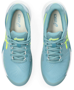 Женские теннисные кроссовки Asics Gel-Challenger 14 Indoor - gris blue/safety yellow