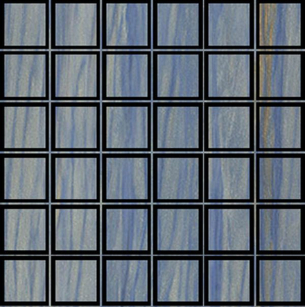 Мозаика MOSAICO AZUL MACAUBA 6mm RETT 5x5 (87192)