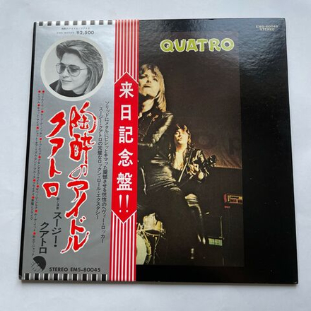 Винтажная виниловая пластинка LP Suzi Quatro, Quatro (Япония 1974) (Оби)