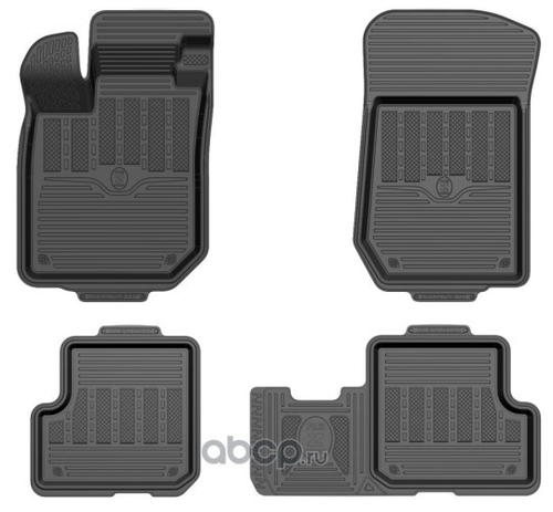 Коврики на пол Renault Logan II с 2013-2018 г, с 2018 по н.в Logan Stepway (REZKON)