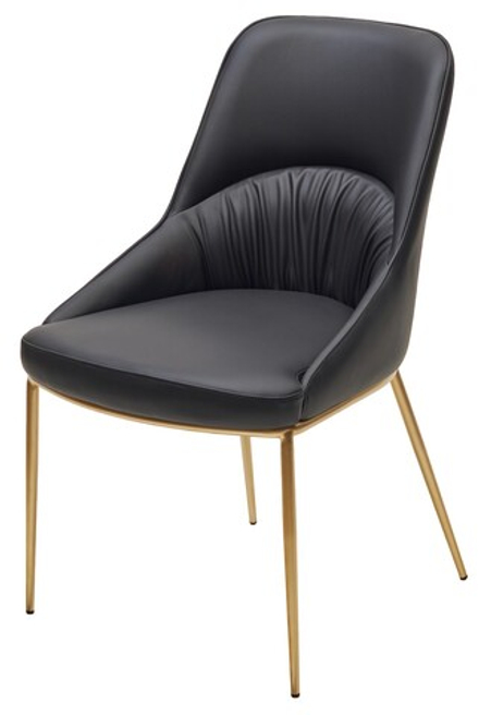 Стул М-City DISAUR Абриола (Abriola) Черный Black Ti-25, Экокожа, Бронзовый