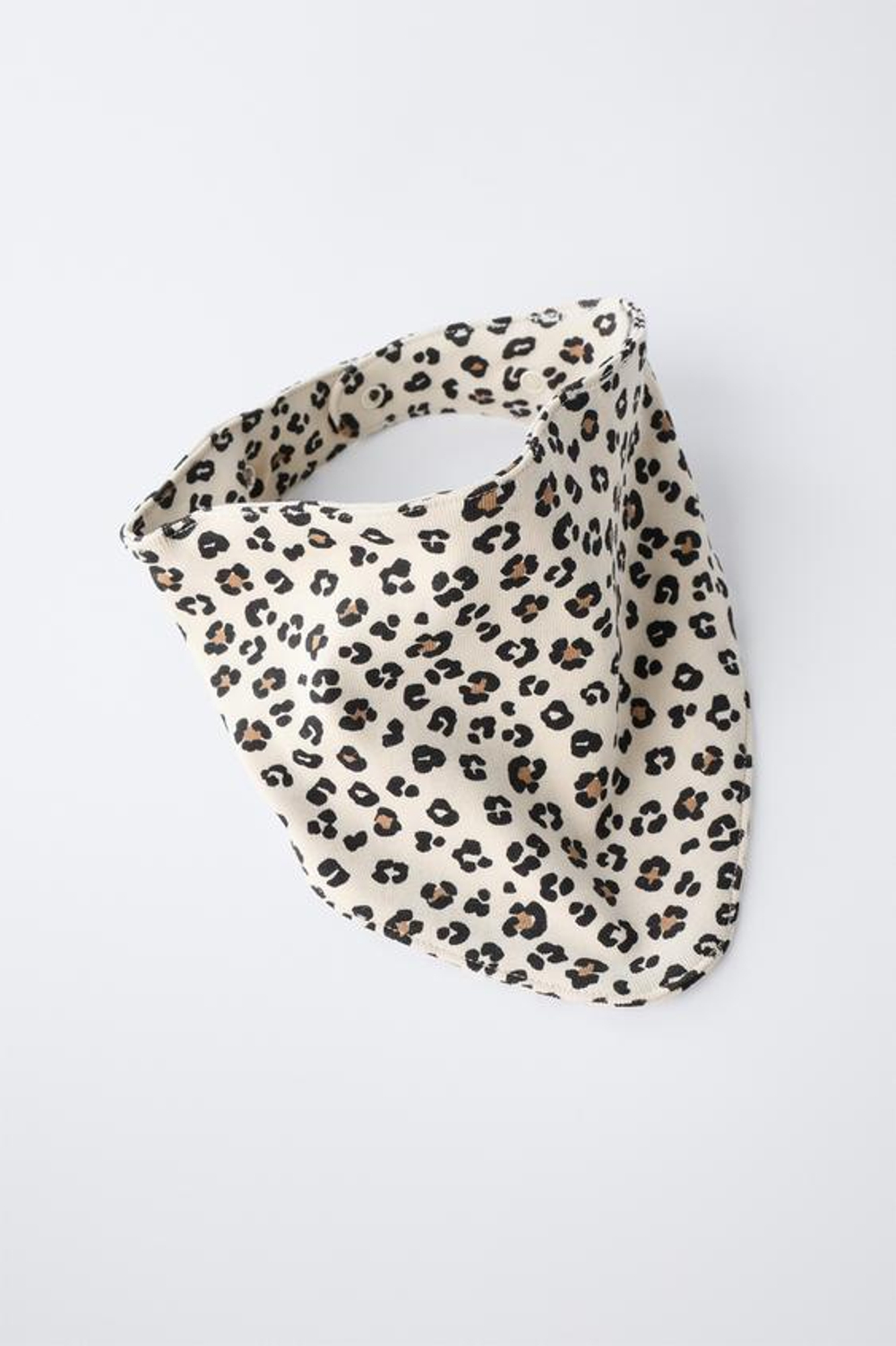 ZARA НАБОР ИЗ ДВУХ НАГРУДНИКОВ С АНИМАЛИСТИЧЕСКИМ ПРИНТОМ, ЭКРЮ