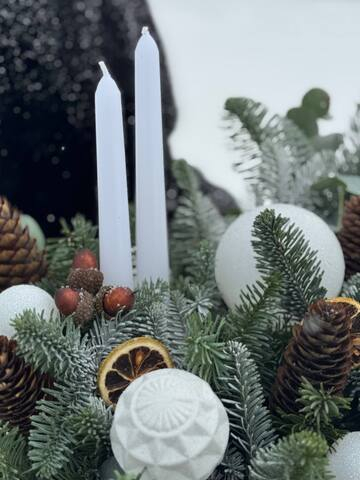 Композиция настольная со свечами