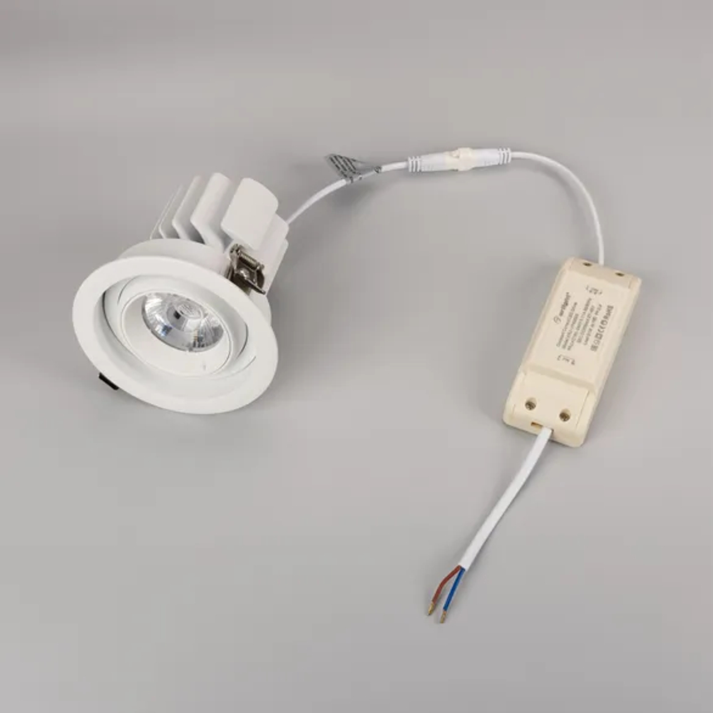 Светильник MS-VORTEX-BUILT-R110-20W Day4000 (WH-WH, 20 deg, 230V) (Arlight, IP20 Металл, 5 лет) 057753
