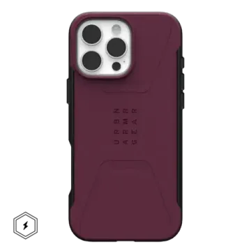 UAG Civilian with MagSafe Series Case for Apple iPhone 16 Pro Max Bordeaux (Красный)