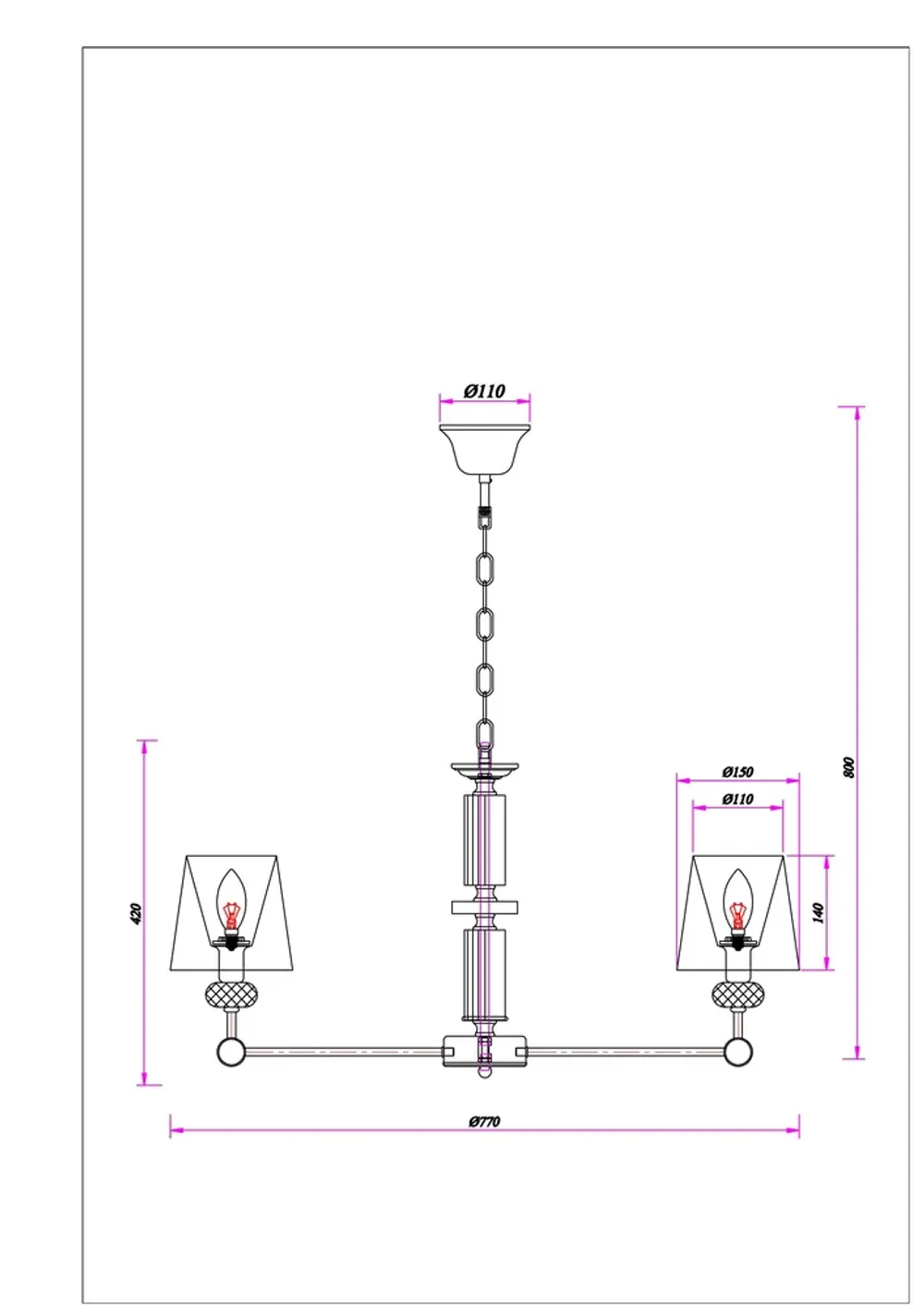 Подвесная люстра Arte Lamp BROCCA