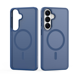 Чехол темно-синего цвета с MagSafe для Samsung Galaxy S26, серия Yind Series от Dux Ducis