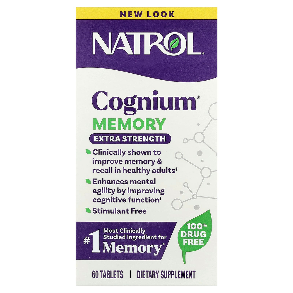 Natrol, Cognium®, память, 200 мг, 60 таблеток